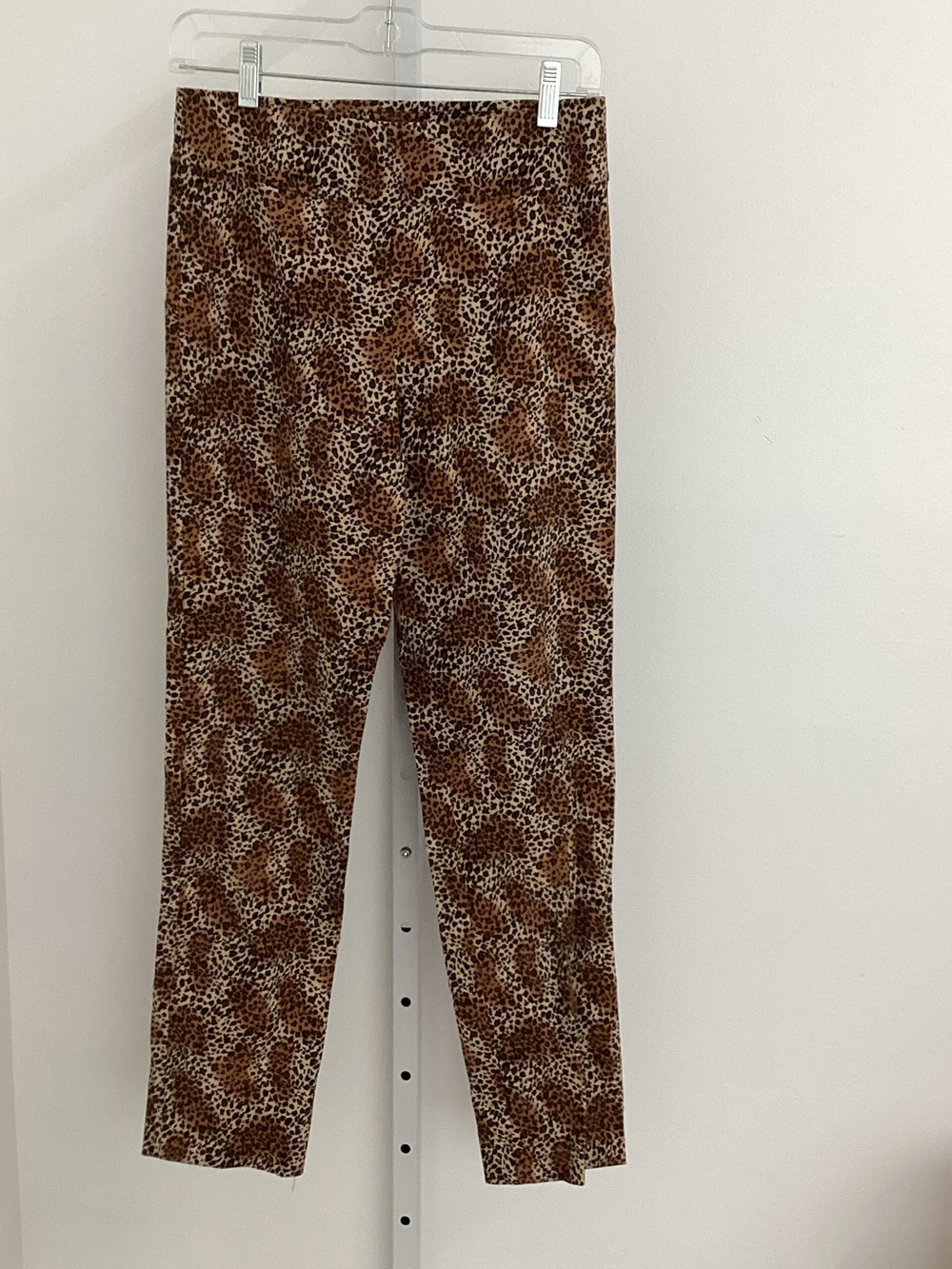 Krazy Larry - Leopard Print Skinny Pants - Brown